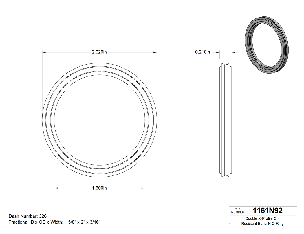 Technical drawing - 1161N92